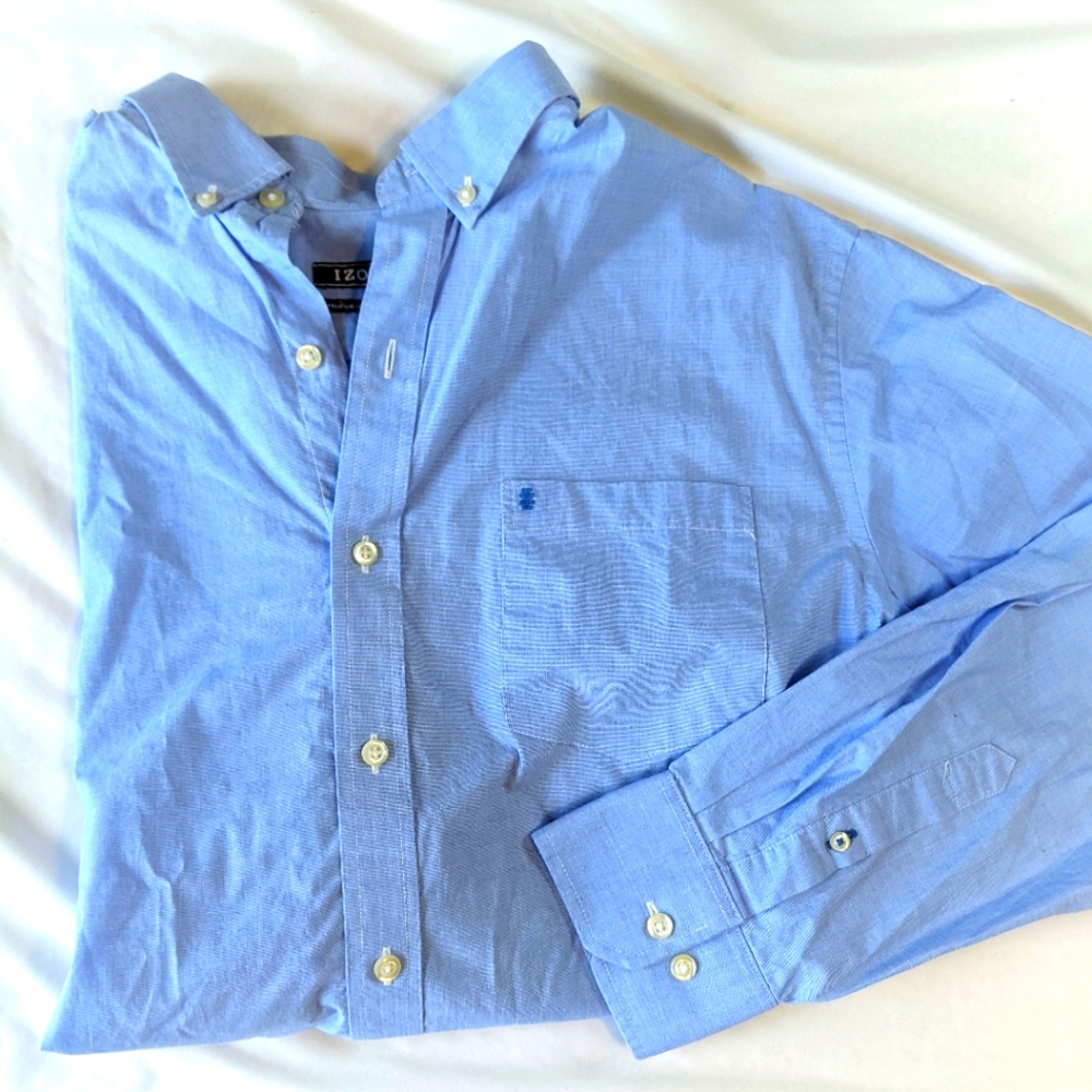 Izod Blue Oxford Shirt